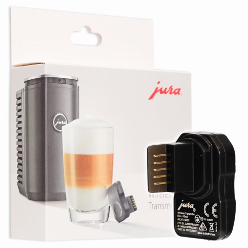 Jura Smart Connect – nadajnik Bluetooth do sterowania ekspresem ze smartfona (J.O.E. App). Czarny moduł.