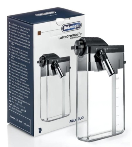 Pojemnik na mleko do ekspresu DeLonghi Autentica / Etam. Smukła karafka LatteCrema System.