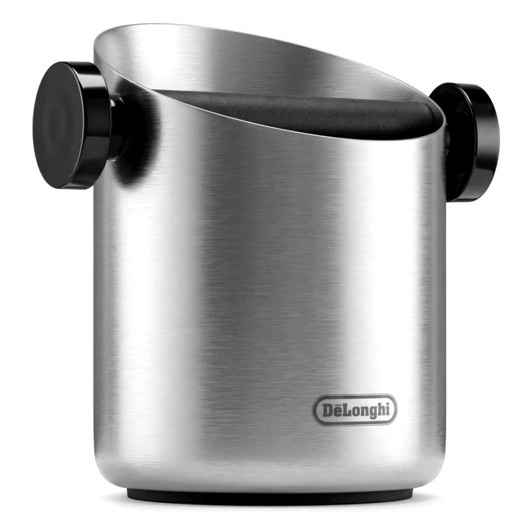 Odbijak do fusów DeLonghi (Knock Box) ze stali nierdzewnej DLSC059. Profesjonalny pojemnik na zużytą kawę_5.jpg