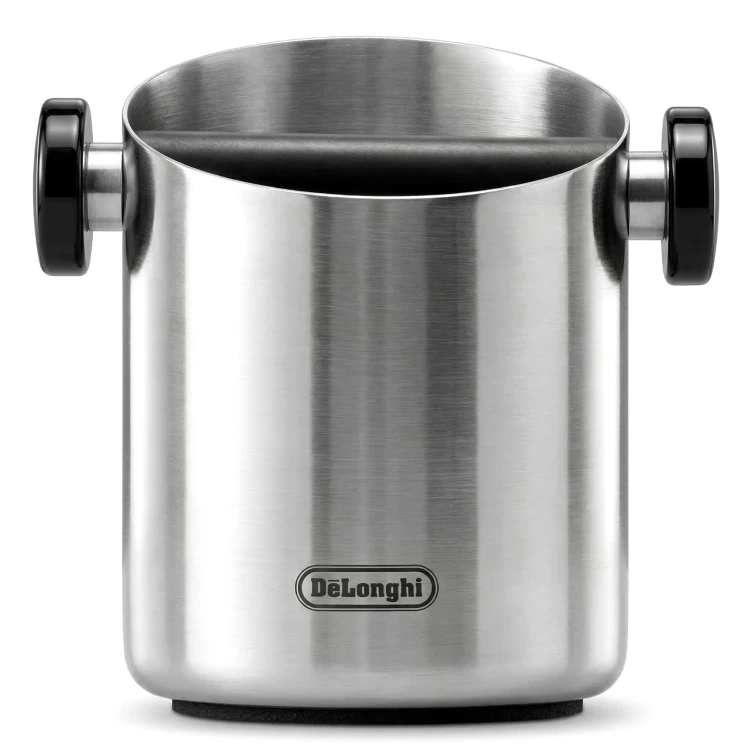 Odbijak do fusów DeLonghi (Knock Box) ze stali nierdzewnej DLSC059. Profesjonalny pojemnik na zużytą kawę_6.jpg