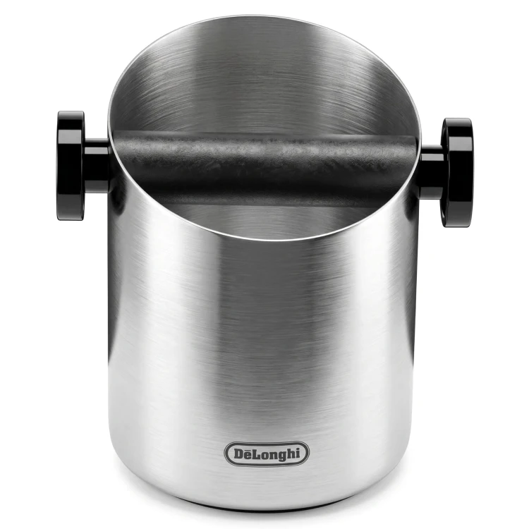 Odbijak do fusów DeLonghi (Knock Box) ze stali nierdzewnej DLSC059. Profesjonalny pojemnik na zużytą kawę_7.jpg
