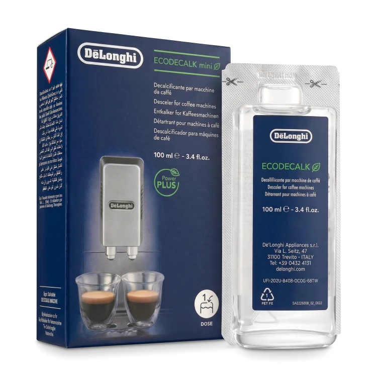 Zestaw odkamieniaczy DeLonghi EcoDecalk Mini (2x100ml). Płyn odkamieniający w porcjach na dwa cykle czyszczenia_2.jpg