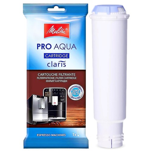 Filtr wody Melitta Pro Aqua Claris. Wkład filtrujący wkręcany bezpośrednio do zbiornika wody.