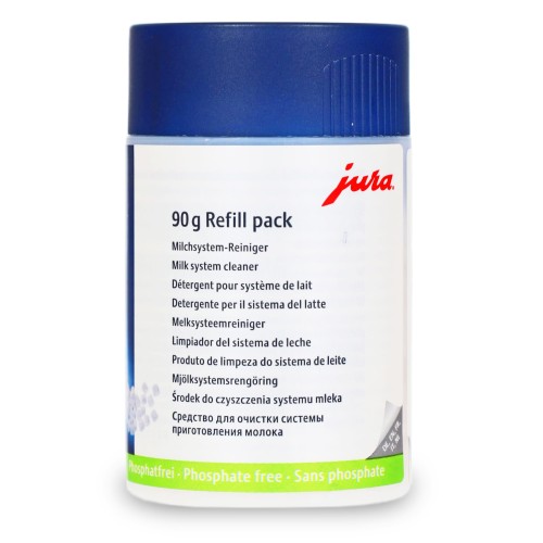Środek do czyszczenia systemu mleka Jura (Mini Tabs) – uzupełniacz 90g. Saszetka/butelka z granulkami.