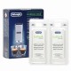 Zestaw odkamieniaczy DeLonghi EcoDecalk Mini (2x100ml). Płyn odkamieniający w porcjach na dwa cykle czyszczenia.