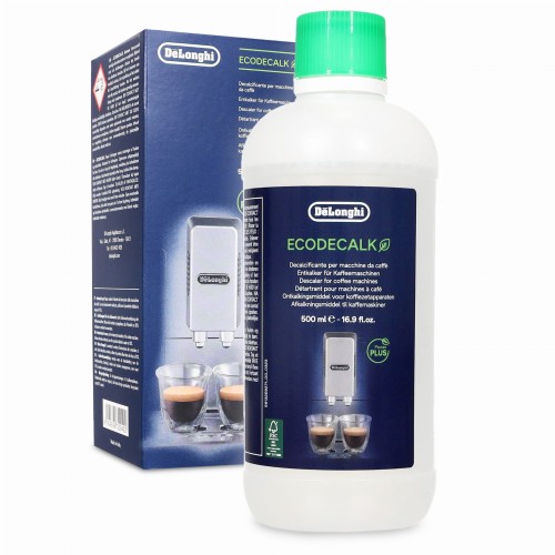 Odkamieniacz DeLonghi EcoDecalk 500ml (DLSC500). Ekologiczny płyn odkamieniający do ekspresów DeLonghi Magnifica, Dinamica.