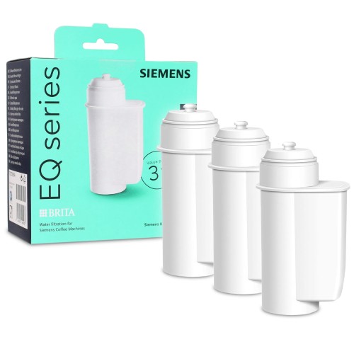 Zestaw 3 filtrów wody Brita Intenza do ekspresu Siemens / Bosch. Oryginalne wkłady filtrujące TZ70033.
