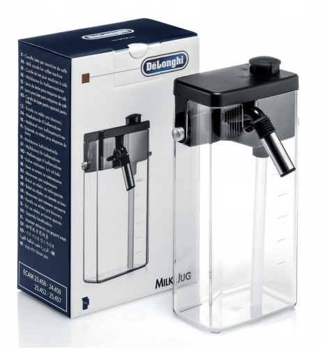 Karafka na mleko do ekspresu DeLonghi Primadonna Avant. Pojemnik ze stylizowaną rączką.